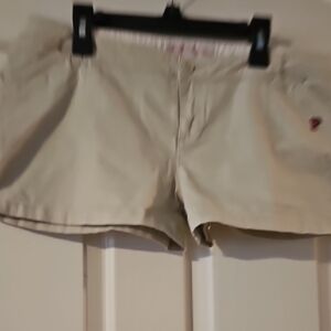 Juniors 11 UF  Tan Shorts With Logo